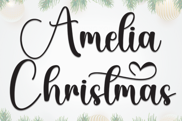 Amelia Christmas: A Whimsical Font for Branding Projects