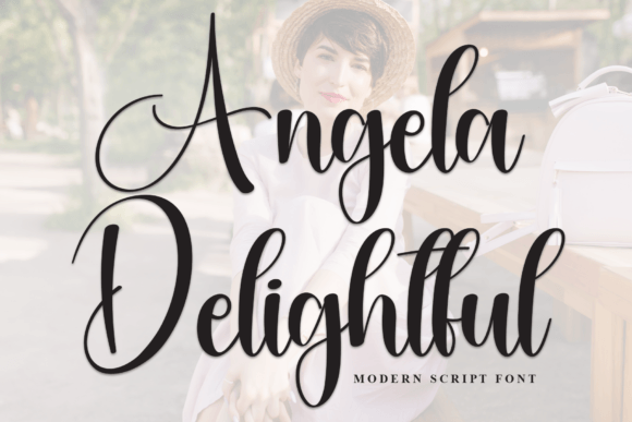 Angela Delightful: A Script Font for Editorial Elegance