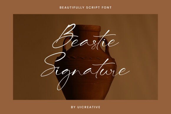 Beastie Signature: A Timeless Script Font for Crafters and Designers