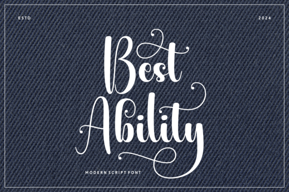Best Ability: A Script Font That Adds Elegance to Branding Projects
