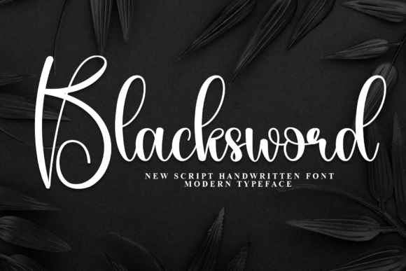 Blacksword: A Script Font for Editorial Elegance