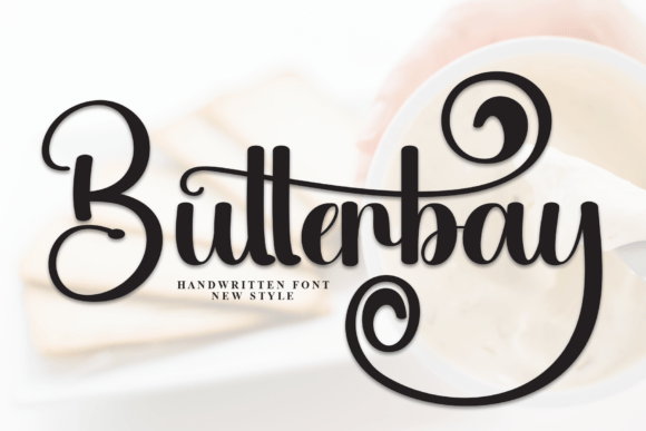 Butterbay: A Playful Script Font for Crafters and Designers