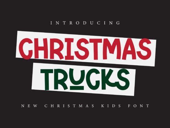 Christmas Trucks Font: A Festive Tool for Digital Marketers
