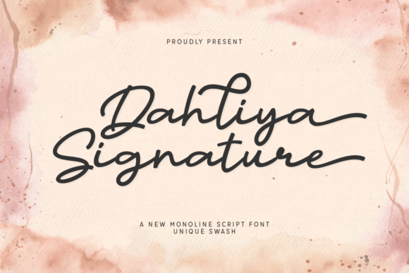 Dahliya Signature: The Font That Elevates Your Brand’s Visual Story