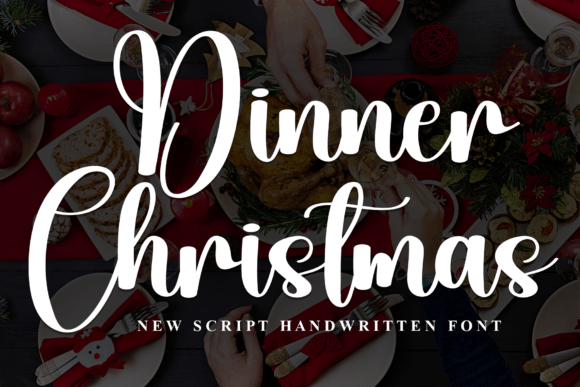 Dinner Christmas Font Review