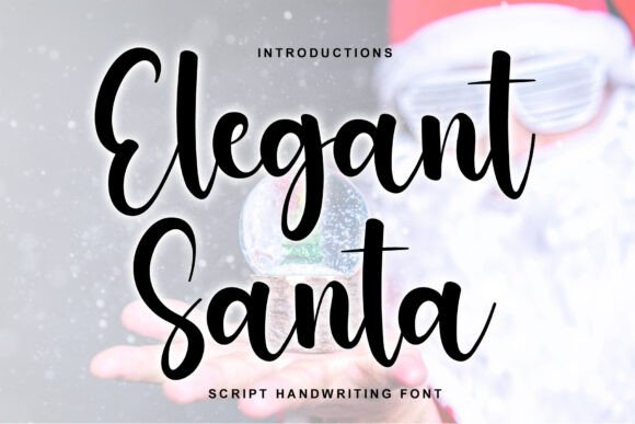 Elegant Santa Font for Campaign Design