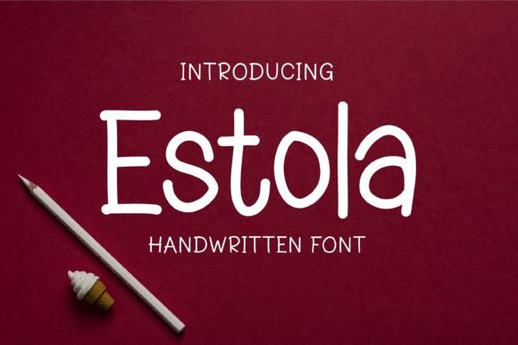 Estola: A Handwritten Font for Editorial Elegance