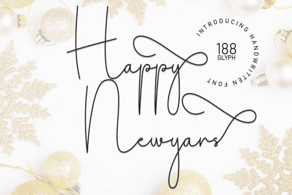 Happy Newyears: A Playful Script Font for Branding