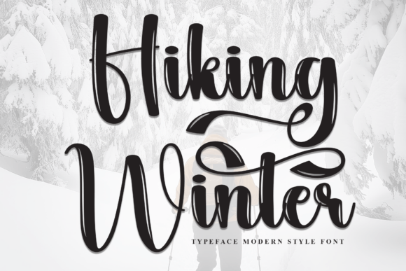 Hiking Winter: A Script Font for Digital Design