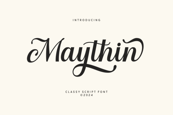Maythin: A Script Font That Elevates Editorial Design