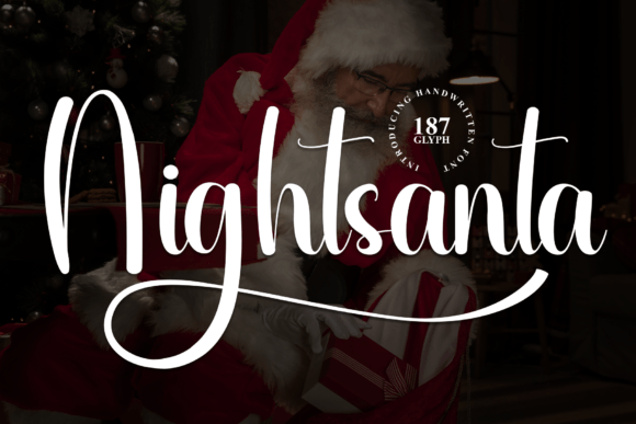 Nightsanta: A Sweet Script Font for Digital Design