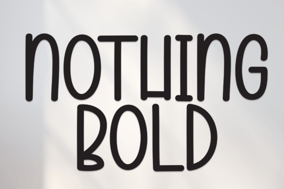 Nothing Bold: A Script Font with Heart and Readability