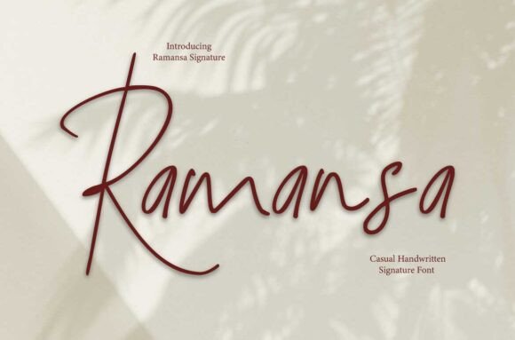 Ramansa: The Script Font That Elevates Your Brand’s Visual Story