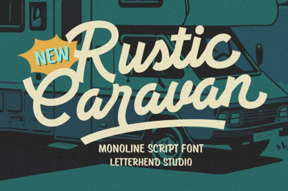 Rustic Caravan: A Script Font for Digital Branding and Web Design