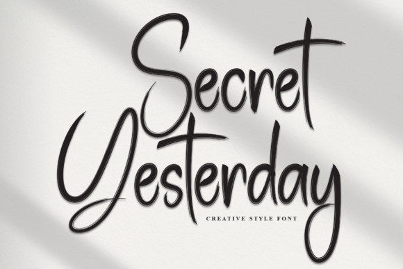 Secret Yesterday: A Script Font That Adds Elegance to Every Project