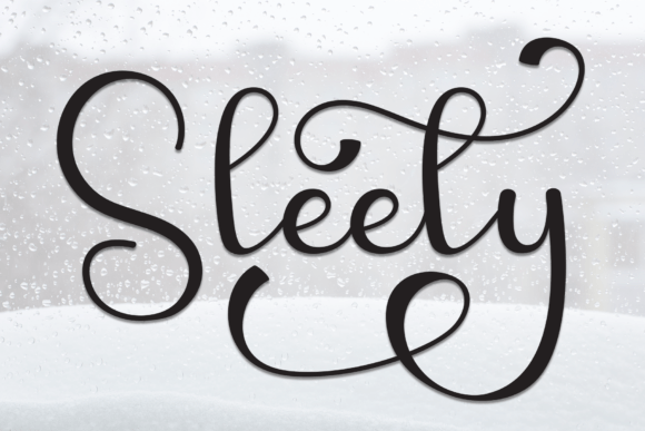 Sleety: A Font for Crafting with Heart