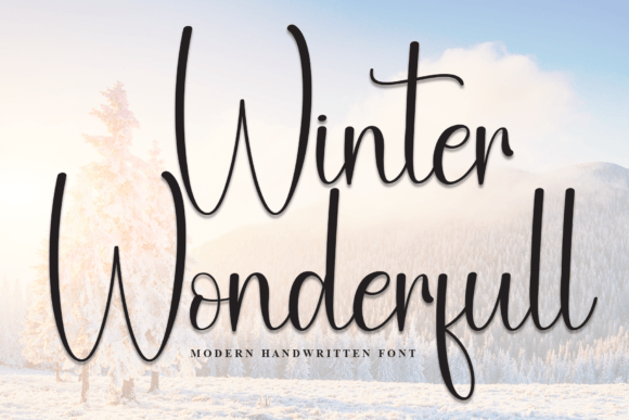 Winter Wonderfull: A Beautiful Handwritten Font for Digital Design
