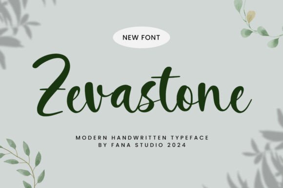 Zevastone: A Script Font for Editorial Elegance